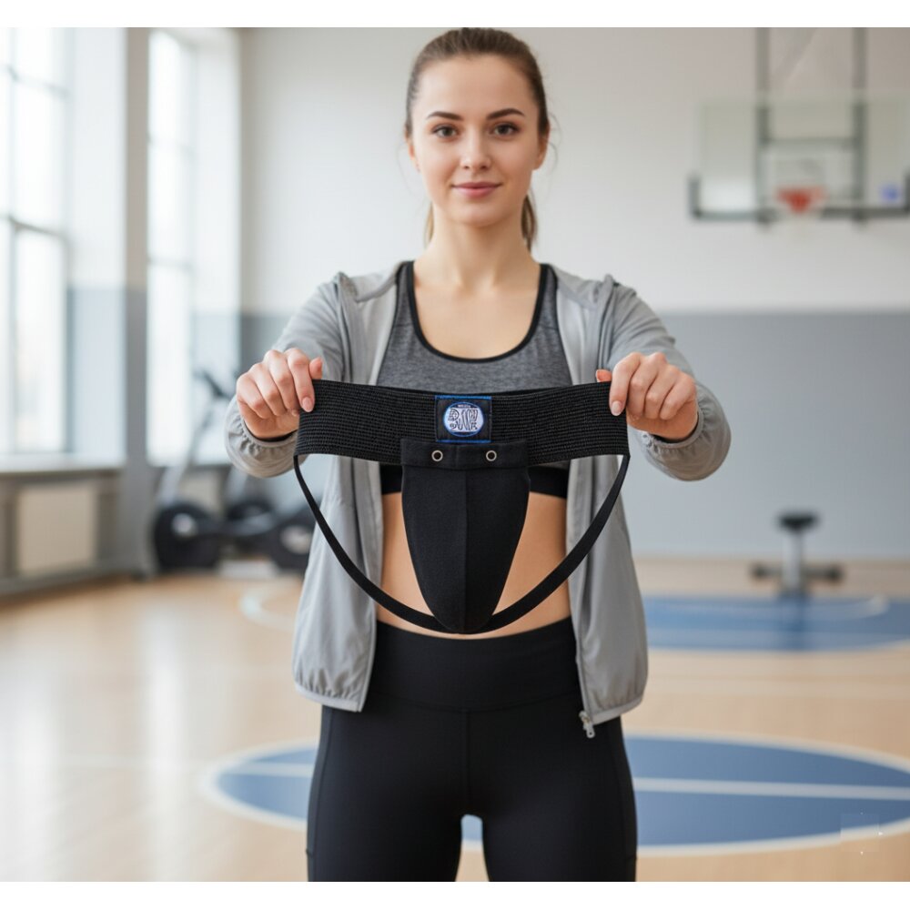 Tiefschutz 3-option Soft Damen Mädchen schwarz L