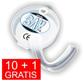 10 + 1 GRATIS Angebot (11 Stück) Zahnschutz Best Seller CE -  für Erwachsene & Kinder, viele Farben