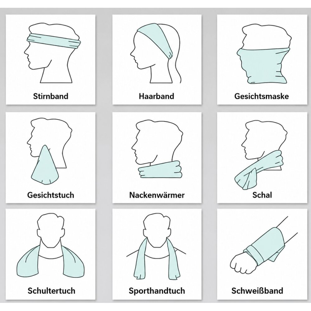 Kühlhandtuch - Kühlt automatisch durch schütteln