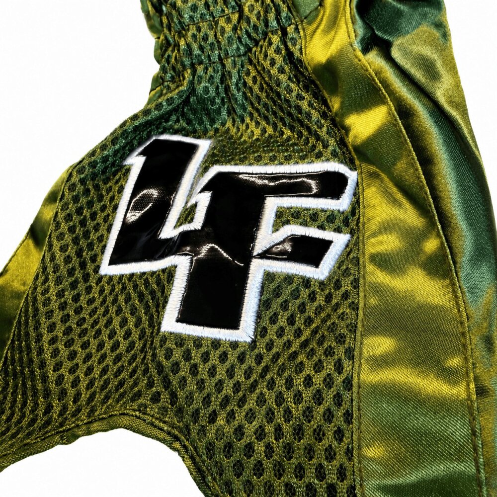 20 Jahre Jubel Angebot - Let´s Fight olive Mesh Thaiboxhose XXS - XXL