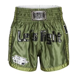 Let&acute;s Fight olive Mesh Thaiboxhose S