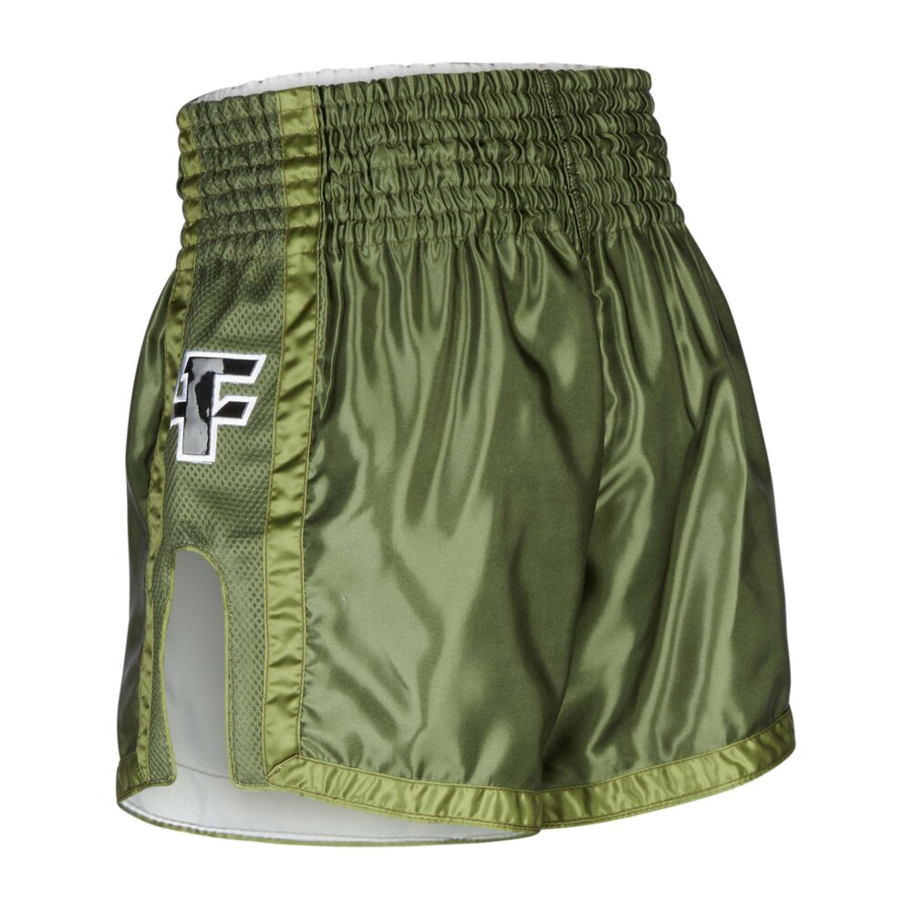 Let&acute;s Fight olive Mesh Thaiboxhose S