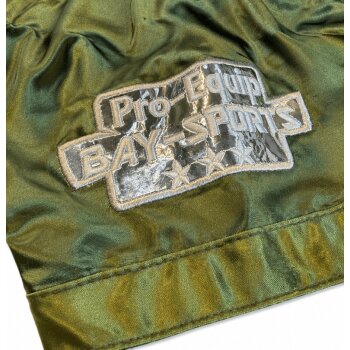 20 Jahre Jubel Angebot - Let´s Fight olive Mesh Thaiboxhose  XL