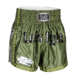 Let&acute;s Fight olive Mesh Thaiboxhose XL