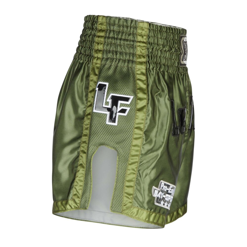 Let&acute;s Fight olive Mesh Thaiboxhose XL