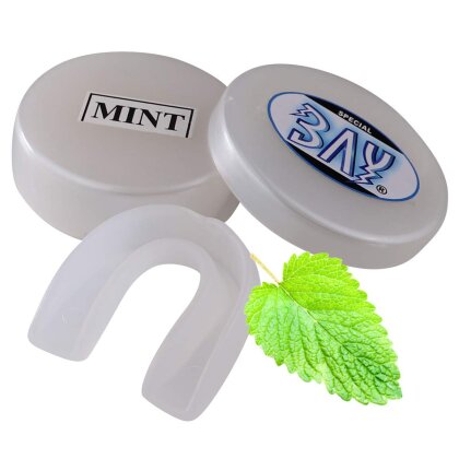 Zahnschutz Aroma Duft Pfefferminz mit Geschmack Geruch TRANSPARENT Kinder bis ca. 12 Jahre