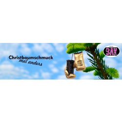 Christbaumschmuck Mini Boxhandschuhe Anh&auml;nger Deko Weihnachten