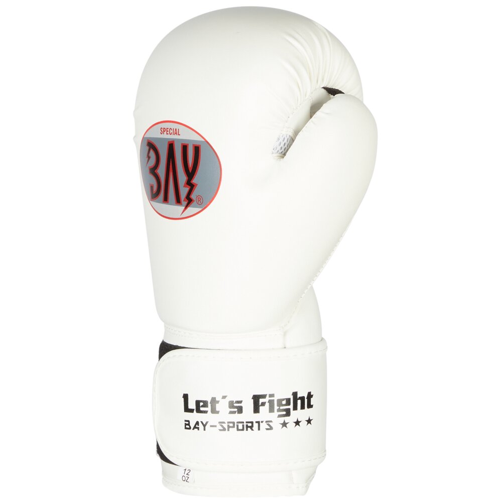 Lets Fight Radiant White Boxhandschuhe Mesh wei&szlig; 10 Unzen