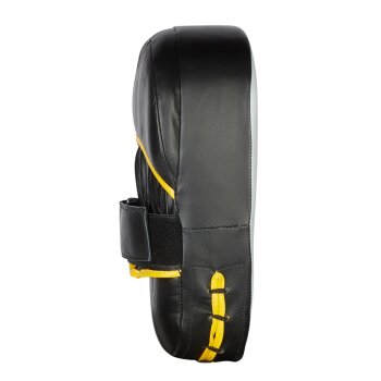 Neue Auflage Jumbo Line - Leder Handpratzen sch/grau/gelb Paar