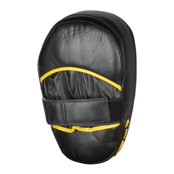 Neue Auflage Jumbo Line - Leder Handpratzen sch/grau/gelb Paar