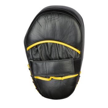 Neue Auflage Jumbo Line - Leder Handpratzen sch/grau/gelb Paar