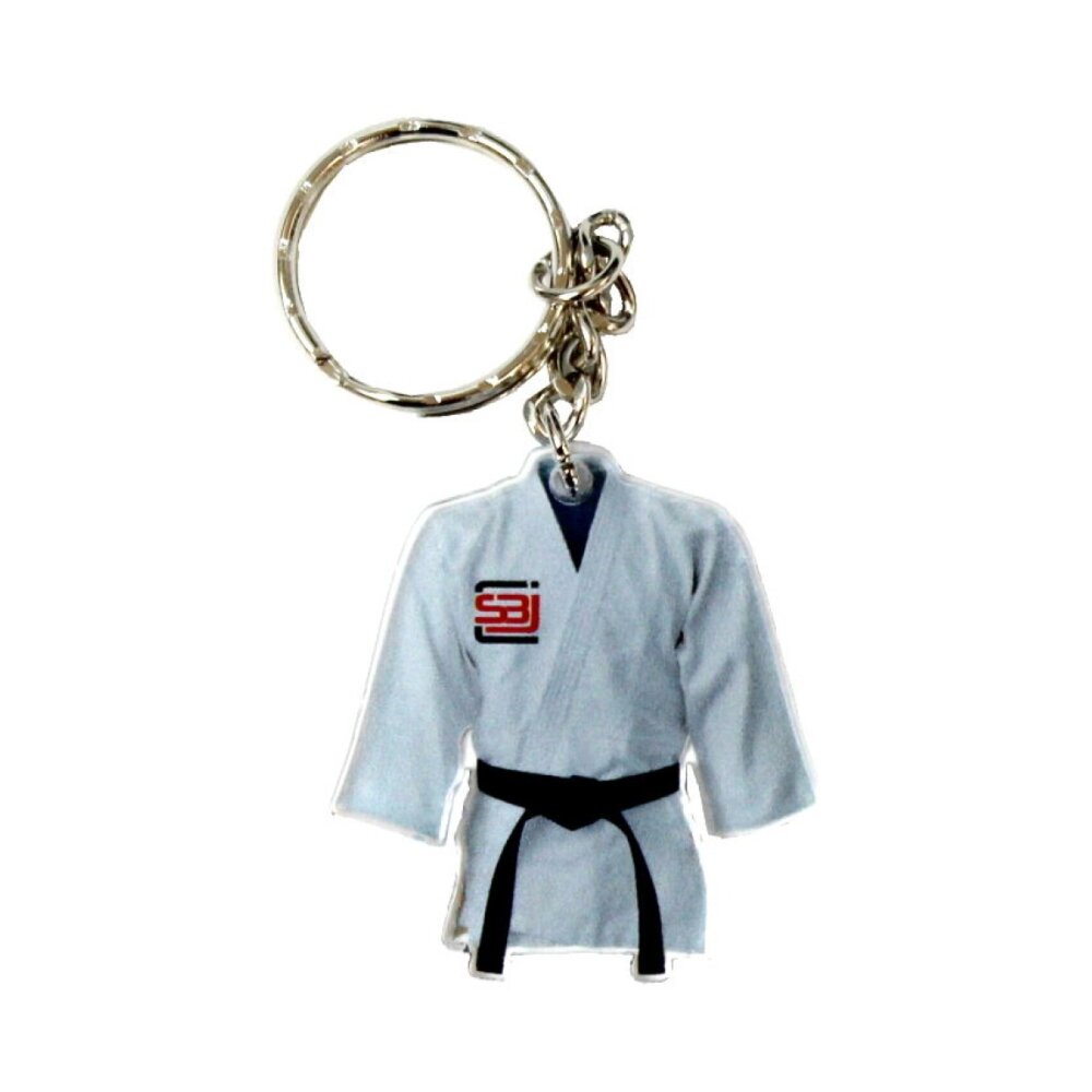Mini Karate Anzug Jacke Schlüsselanhänger Anhänger aus Acryl 2D