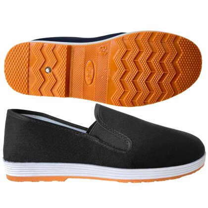 Kung Fu Schuhe two-tone mit dicker Gummisohle 40