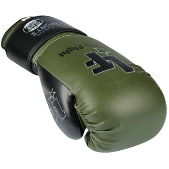 Oliv Noir Edition Boxhandschuhe Let´s Fight  8 - 12 Unzen 10 Unzen