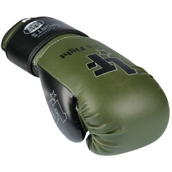 Oliv Noir Edition Boxhandschuhe Let&acute;s Fight  8 Unzen