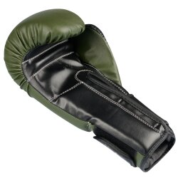 Oliv Noir Edition Boxhandschuhe Let&acute;s Fight  8 Unzen