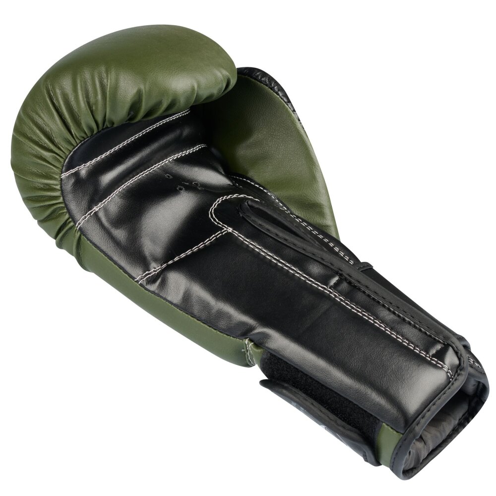 Oliv Noir Edition Boxhandschuhe Let&acute;s Fight  8 Unzen