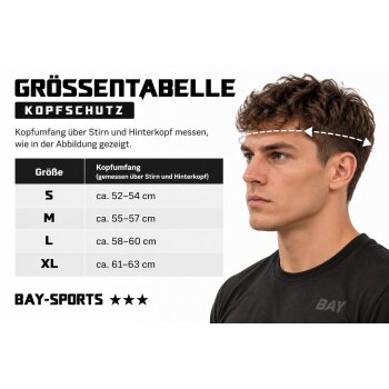 Kopfschutz Fortress mit Kunststoff Gitter Leder schwarz XL