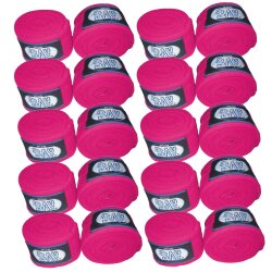 10 Paar Mengenrabatt- Basic Boxbandagen 2,5 m pink rosa...