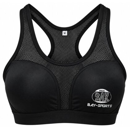 Damen Bustier Sport BH deluxe schwarz