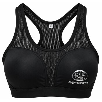 Damen Bustier Sport BH deluxe schwarz