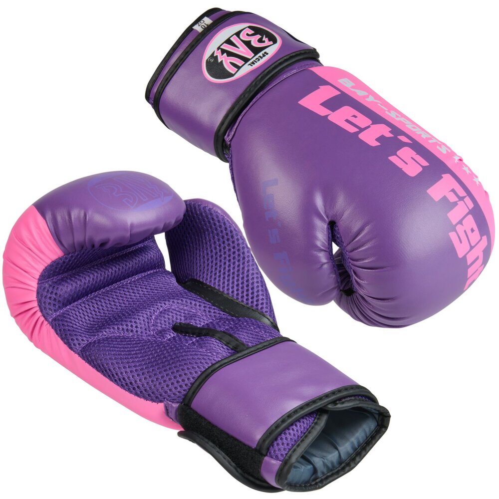 Lets Fight Boxhandschuhe Fresh Mesh lila/pink 8 - 10 Unzen 10 Unzen