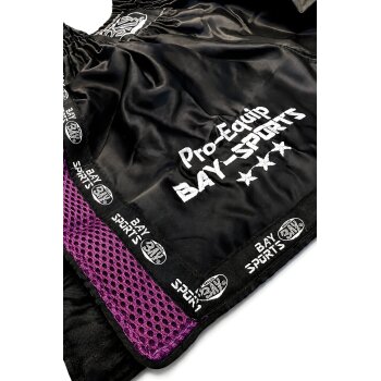 20 Jahre Jubel Angebot - Pro-Equip Mesh Thaiboxhose schwarz/lila S