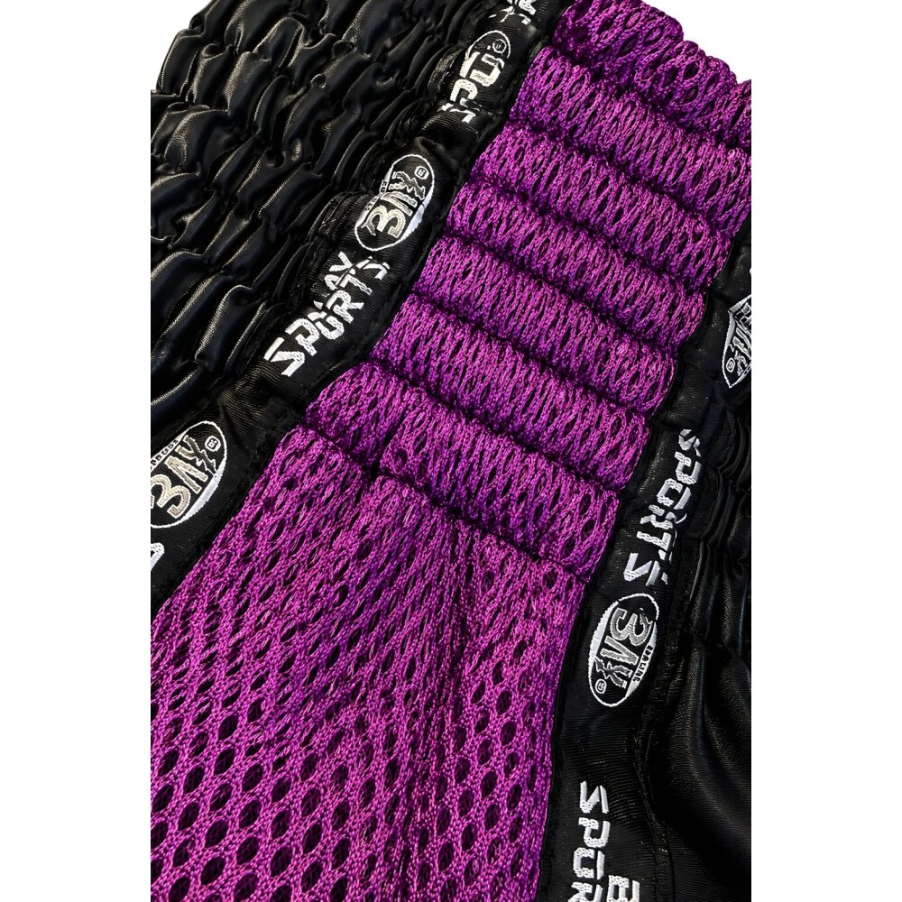 20 Jahre Jubel Angebot - Pro-Equip Mesh Thaiboxhose schwarz/lila S