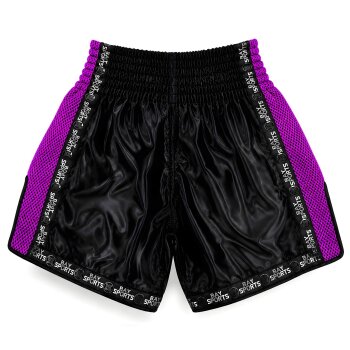 20 Jahre Jubel Angebot - Pro-Equip Mesh Thaiboxhose schwarz/lila L