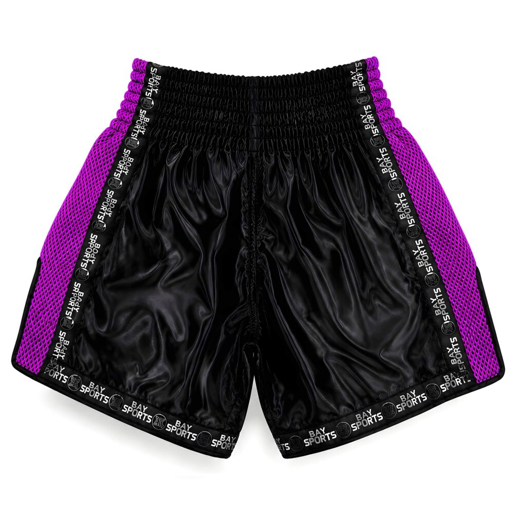 20 Jahre Jubel Angebot - Pro-Equip Mesh Thaiboxhose schwarz/lila L