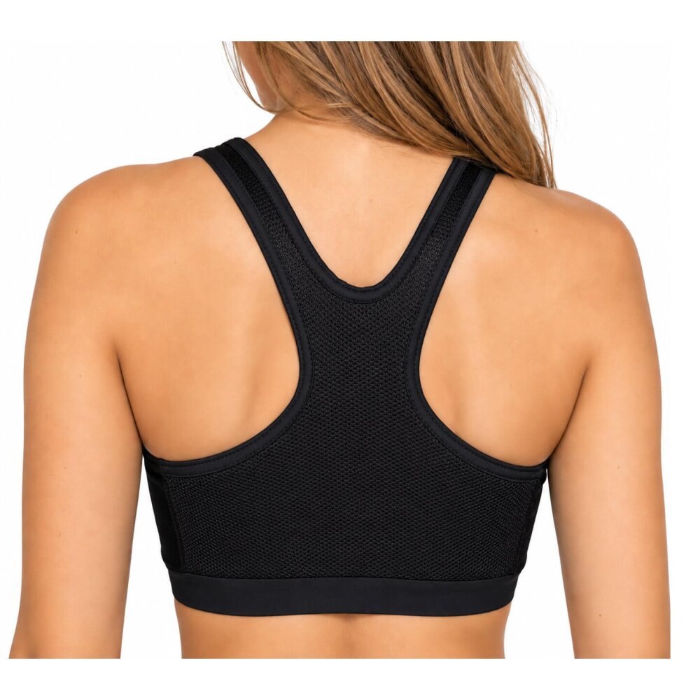 Damen Bustier Sport BH deluxe schwarz S