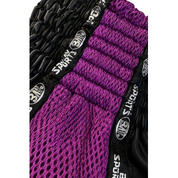 20 Jahre Jubel Angebot - Pro-Equip Mesh Thaiboxhose schwarz/lila XXS
