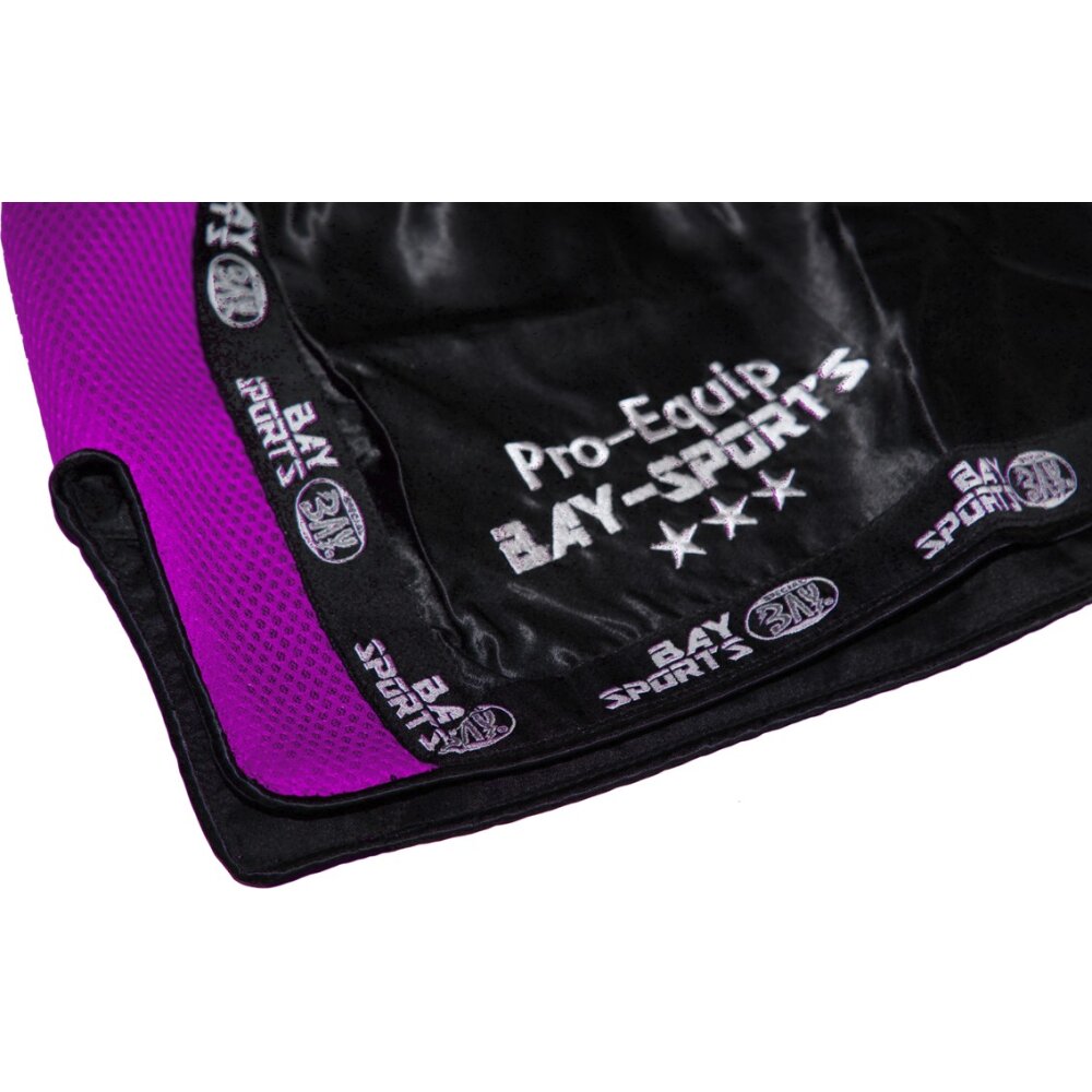 20 Jahre Jubel Angebot - Pro-Equip Mesh Thaiboxhose schwarz/lila XXS
