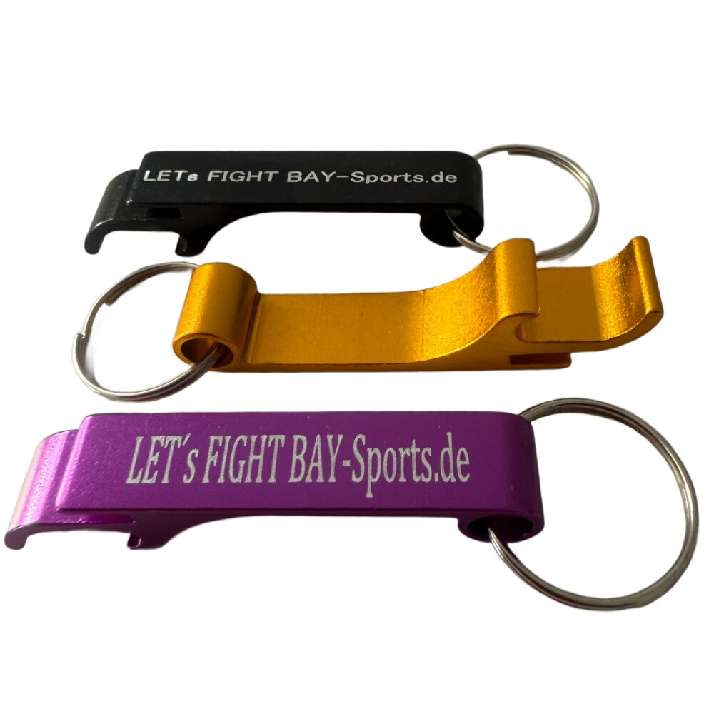 Flaschen&ouml;ffner Let&acute;s Fight Schl&uuml;sselanh&auml;nger SCHN&Auml;PPCHENPREIS lila