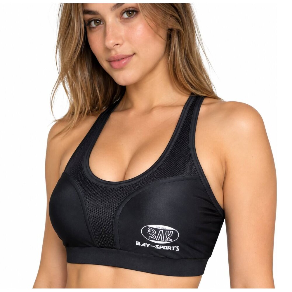 Damen Brustschutz Topp High Support Bustier lose schwarz