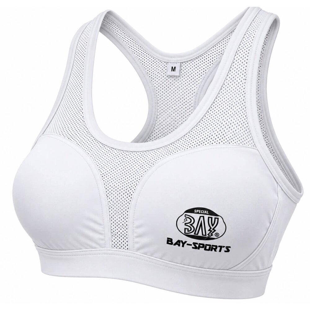 Damen Brustschutz Topp High Support Bustier lose weiß XS