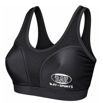 Set Brustschutz Topp High Support + Schalen 3 Teile schwarz XS