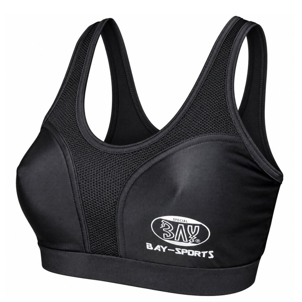 Set Brustschutz Topp High Support + Schalen 3 Teile schwarz XS