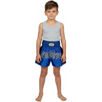 Remy Thaiboxhose blau/schwarz S
