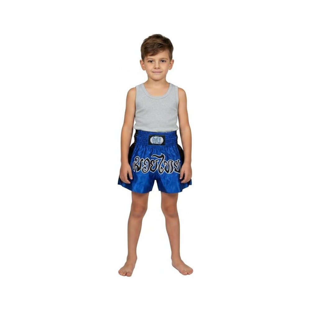 Remy Thaiboxhose blau/schwarz M