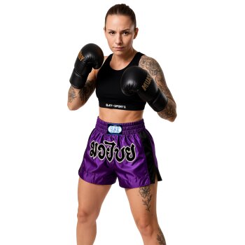 Remy Thaiboxhose lila / schwarz XXS - XXL