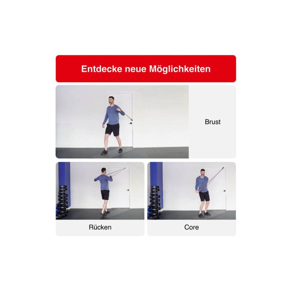 Deuser Power Ring Reifen Handtrainer Griffkraft ROT 10-20 kg