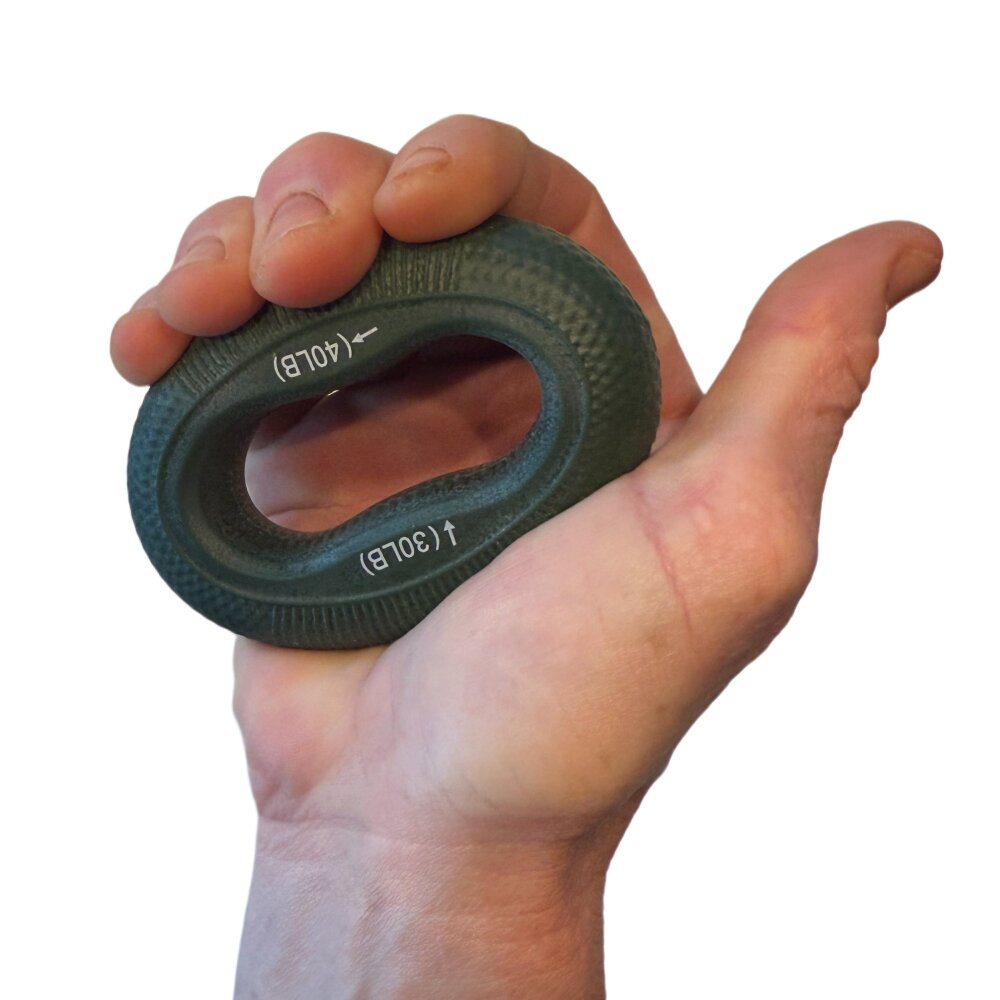Power Wheel Reifen Handtrainer Griffkraft dunkelgr&uuml;n Soft 13 - 18  kg