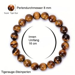 Tigeraugenarmband aus Naturstein,  Accessoires  oder Gl&uuml;cksbringer