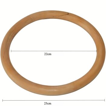 Rattan Ring Wing Tsun Braun Übungsring Innendurchmesser 22 cm