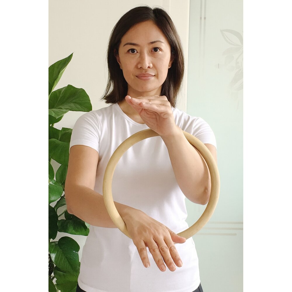 Rattan Ring Wing Tsun Braun Übungsring Innendurchmesser 22 cm