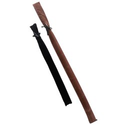 Flanell Taschen für Stöcke/Stäbe schwarz
