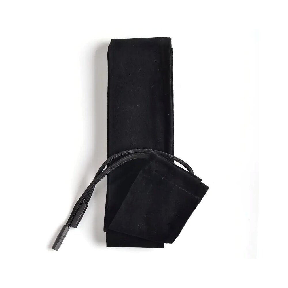 Flanell Taschen für Stöcke/Stäbe schwarz