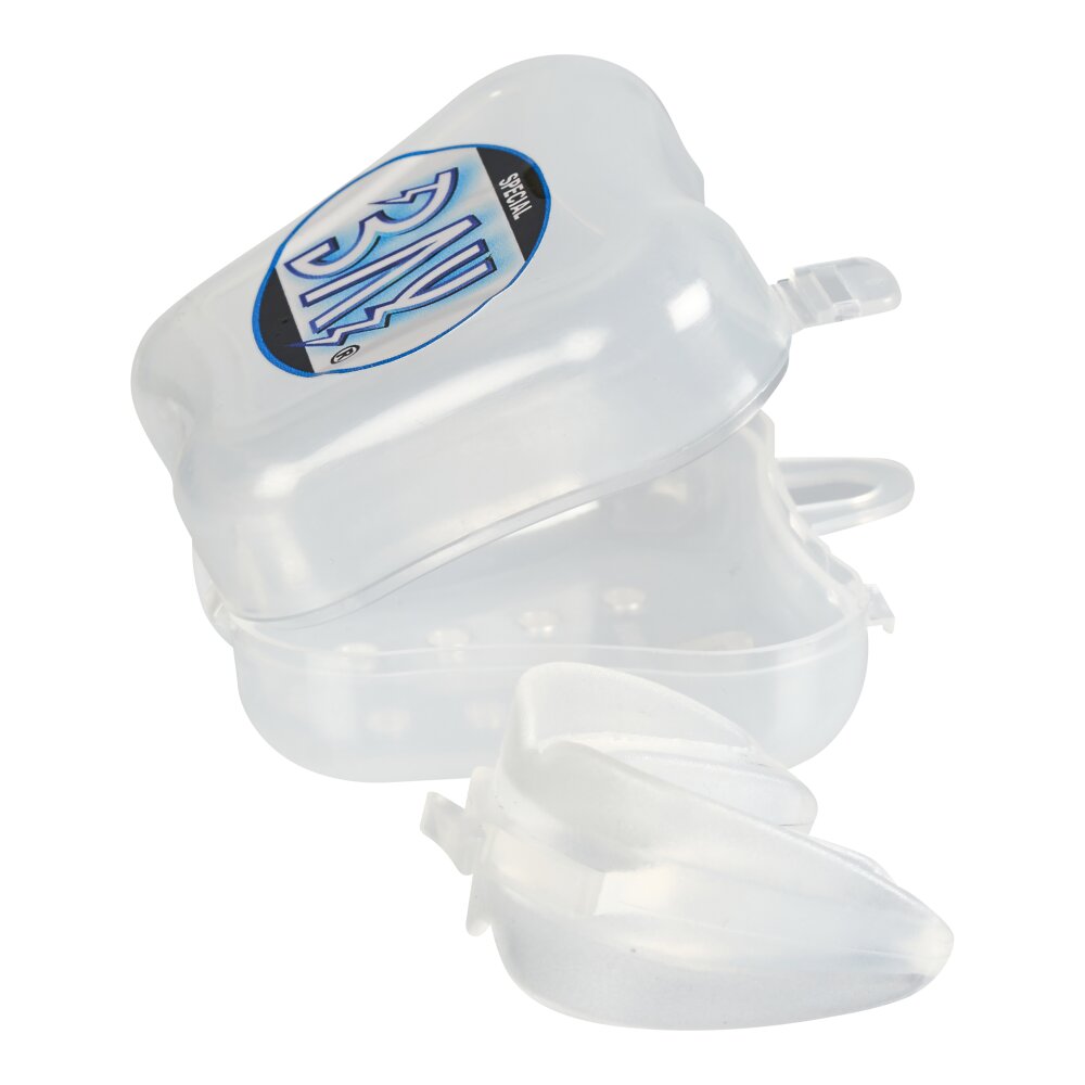DoubleShield Kids f&uuml;r Kinder/Junior Doppelter Zahnschutz f&uuml;r Ober- und Unterkiefer transparent
