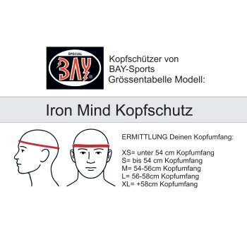 Iron Mind Kopfschutz Wettkampf und Training schwarz S